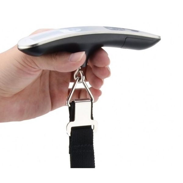 Stainless Steel Handheld Electronic Luggage Scale Portable Express Scale (White) - Image 6