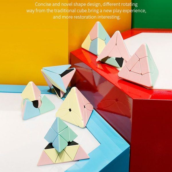 Moyu Magic Tower Series Magic Cube Third-Order Macaron Color Magic Cube, Color: Bead - Image 2