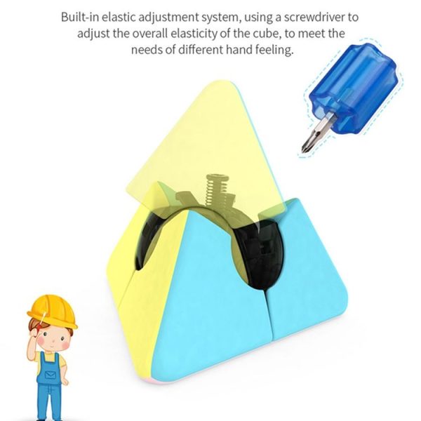 Moyu Magic Tower Series Magic Cube Third-Order Macaron Color Magic Cube, Color: Boomerang - Image 4