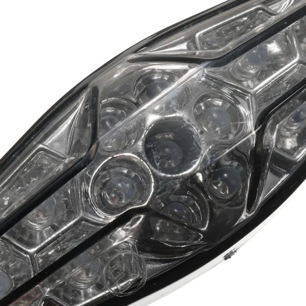 Motorcycle 15LED Brake Light Tail Light Decoration Lamp (White Shell) - Image 3