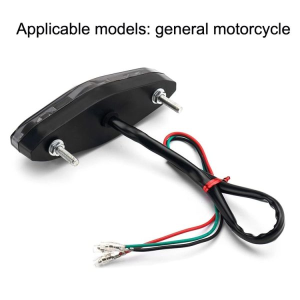 Motorcycle 15LED Brake Light Tail Light Decoration Lamp (White Shell) - Image 6