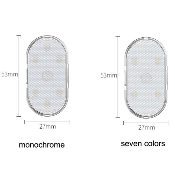 Car Lighting Reading Light LED Touch Sensing Ambient Light, Style:, Color: Blue - Image 2
