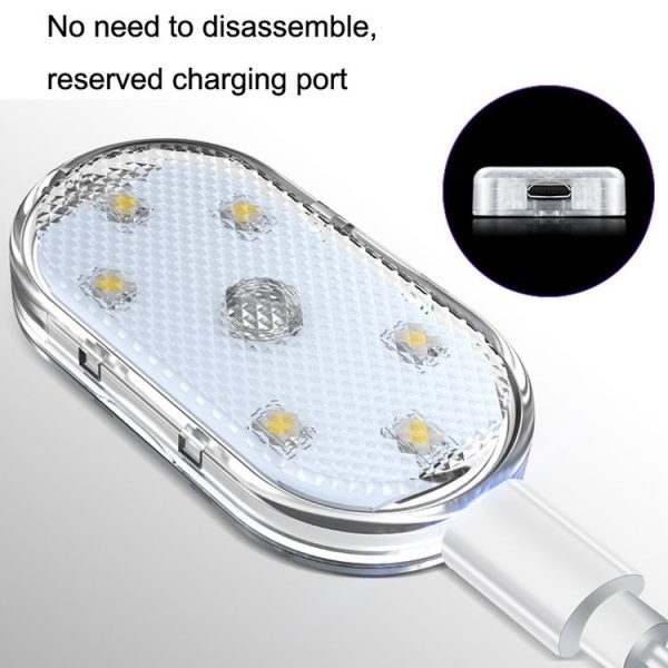 Car Lighting Reading Light LED Touch Sensing Ambient Light, Style:, Color: Blue - Image 3