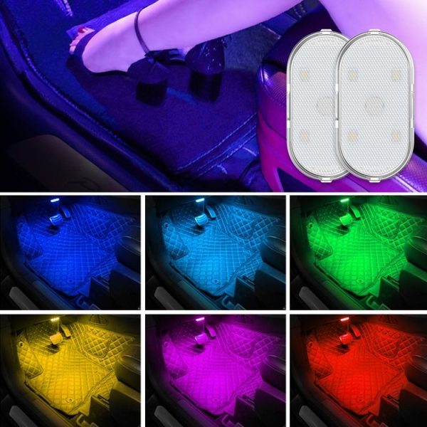 Car Lighting Reading Light LED Touch Sensing Ambient Light, Style:, Color: Blue - Image 6