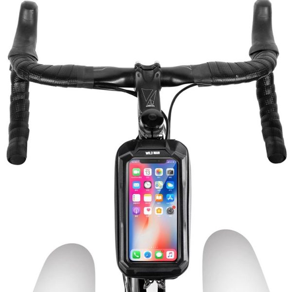 WILD MAN X2 1L Hard Shell EVA Bicycle Front Beam Bag (Black) - Image 2