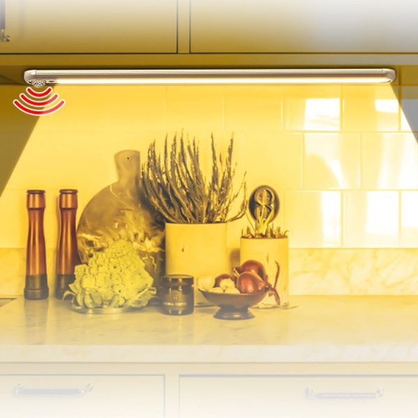 Cabinet LED Human Body Induction Lamp Home Smart 3 Color Night Light, Length: 30cm (Rechargeable) - Image 6
