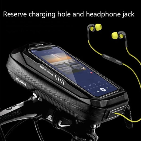 WILD MAN X3 0.5L EVA Hard Shell Bicycle Touch Screen Phone Bag (Red) - Image 6