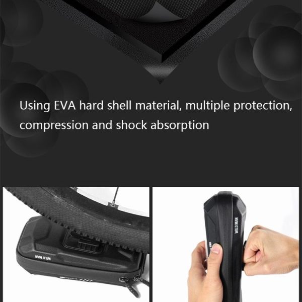 WILD MAN X3 0.5L EVA Hard Shell Bicycle Touch Screen Phone Bag (Red) - Image 7