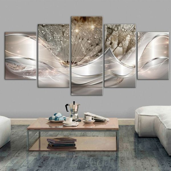 Sofa Background Wall Decorative Painting Hanging Paintings Frameless, Size: 10x25cm (Yellow)