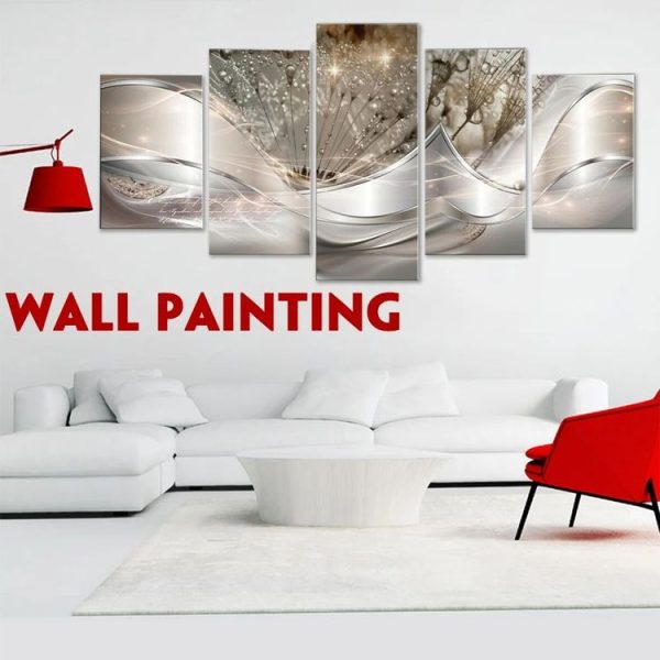 Sofa Background Wall Decorative Painting Hanging Paintings Frameless, Size: 10x25cm (Yellow) - Image 5