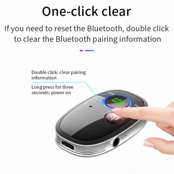Car Bluetooth Receiver Music Player Wireless Audio Converter (Black) - Image 4