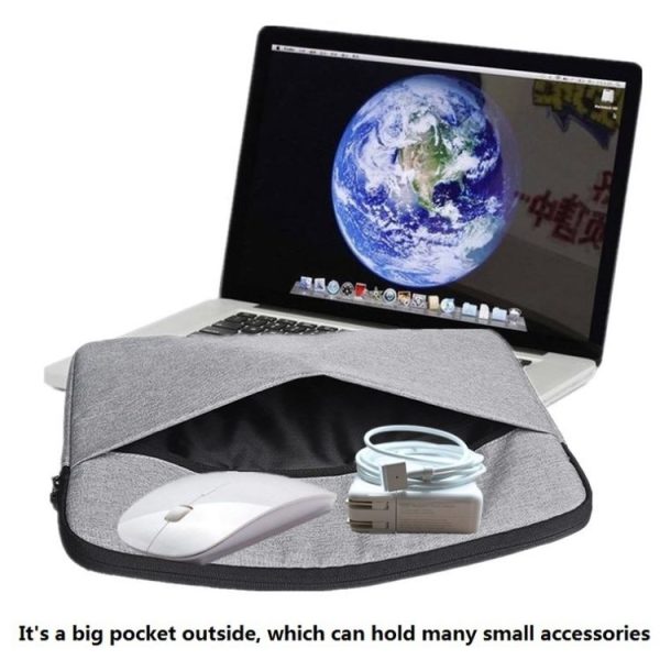 Waterproof & Anti-Vibration Laptop Inner Bag For Macbook / Xiaomi 11 / 13, Size: 11 inch (Light Grey) - Image 6