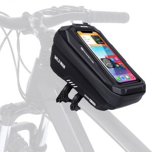 WILD MAN XS2 1L EVA Hard Shell Cycling Rainproof Bicycle Bag (Black)