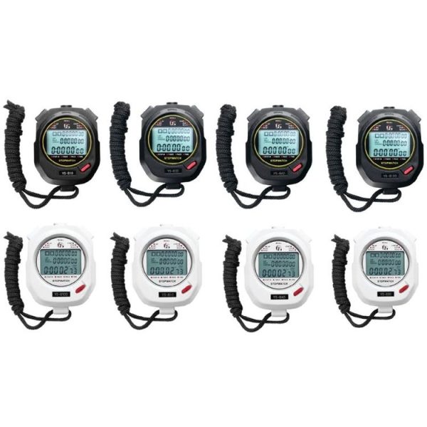 YS Electronic Stopwatch Timer Training Running Watch, Style: YS-8100 100 Memories (Black) - Image 2