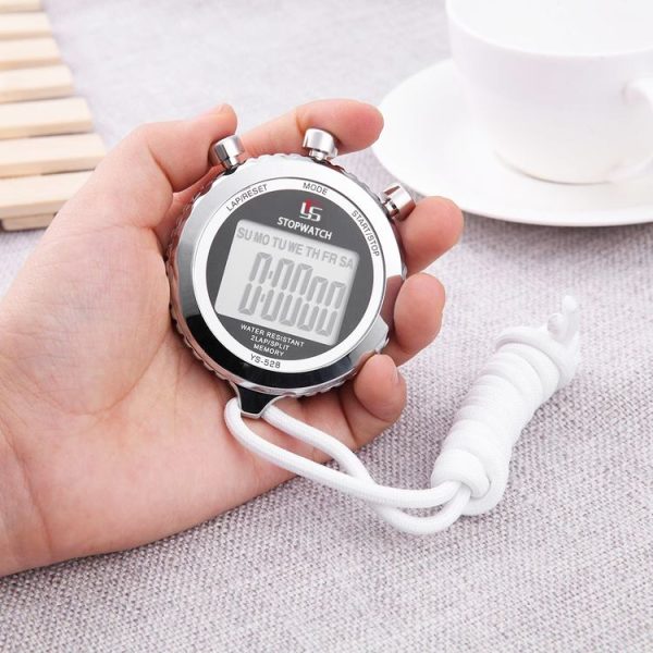YS Metal Large Screen Display Stopwatch Fitness Sports Competition Electronic Stopwatch (YS-528) - Image 4