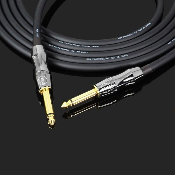 KGR Guitar Cable Keyboard Drum Audio Cable, Specification: 3m (Double Straight Jack) - Image 2