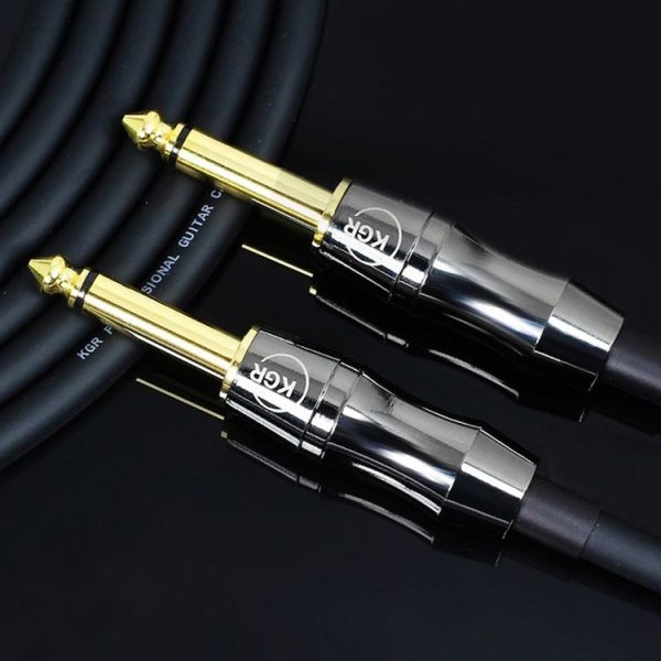 KGR Guitar Cable Keyboard Drum Audio Cable, Specification: 3m (Double Straight Jack) - Image 4