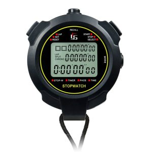YS Stopwatch Timer Training Fitness Competition Stopwatch, Style: YS-730 30 Memories (Black)