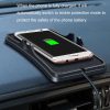 C6 15W 2 In 1 Multi-Function Car Wireless Charger Anti-Slip Launching Pad (Black) - Image 5