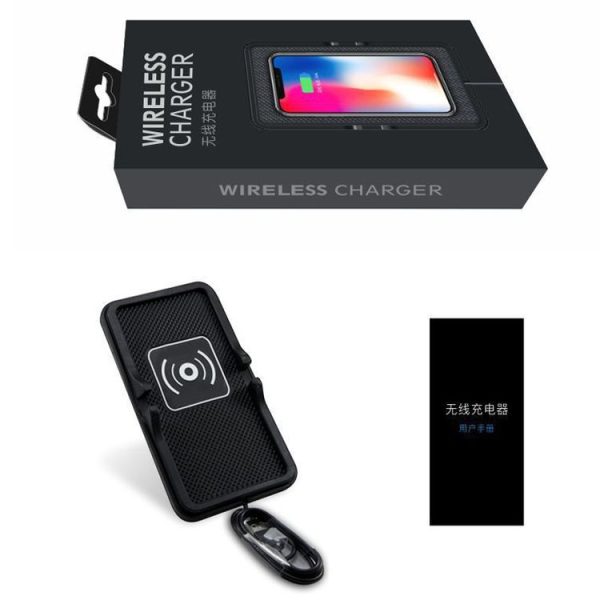 C6 15W 2 In 1 Multi-Function Car Wireless Charger Anti-Slip Launching Pad (Black) - Image 7