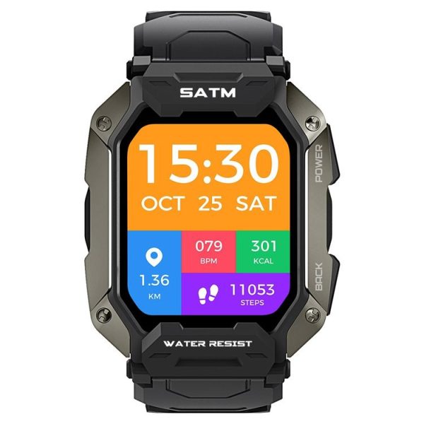SATM M1 Outdoor Waterproof Bluetooth Smart Watch (Black) - Image 2