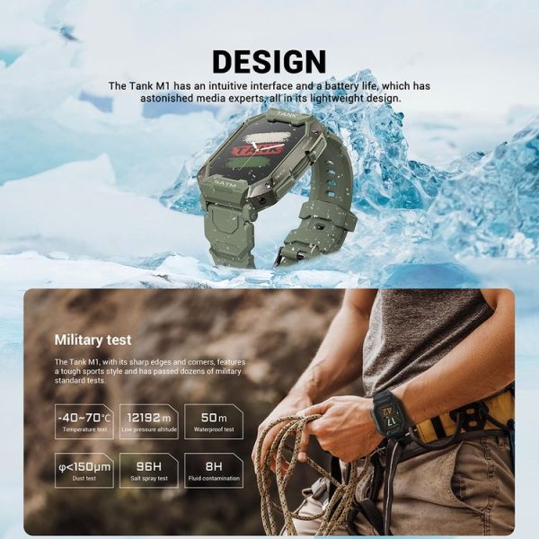 SATM M1 Outdoor Waterproof Bluetooth Smart Watch (Black) - Image 3