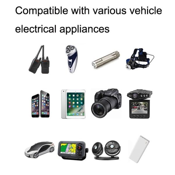 EU Plug Home Cigarette Lighter Socket Car Power Converter, Plug Specifications: - Image 6