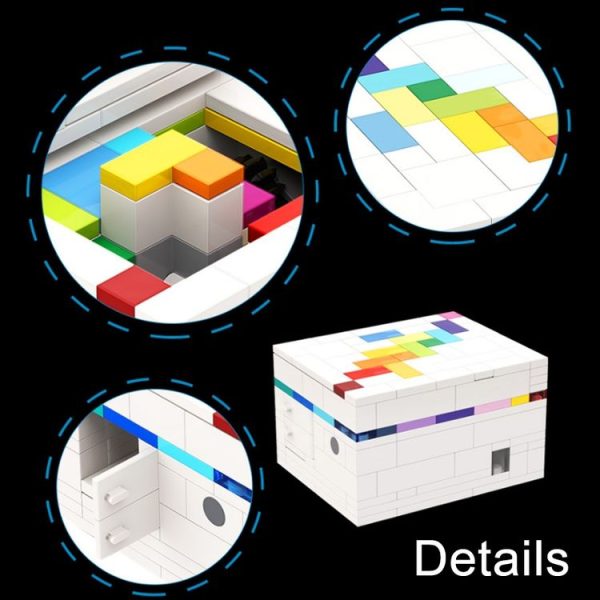 BuildMoc Interlocking Block Toys Rainbow Road Decryption Box - Image 5