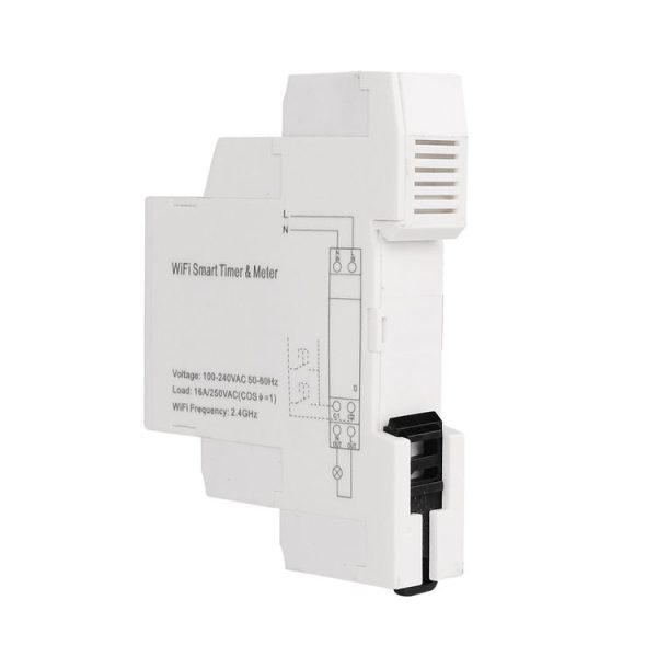 SINOTIMER TM608 Smart WiFi Single-Phase Power Meter Mobile App Home Rail Meter 16A 100-240V - Image 2