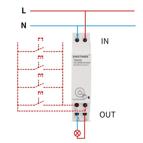SINOTIMER TM608 Smart WiFi Single-Phase Power Meter Mobile App Home Rail Meter 16A 100-240V - Image 7