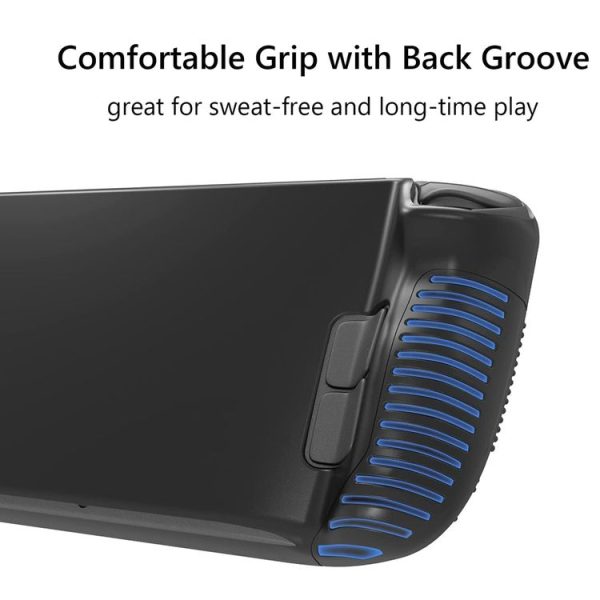 PGTECH Game Console Silicone Case With Anti-Slip Particles for Steam Deck (Black) - Image 5