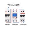 SINOTIMER DDS6619-526L-2 Can Reset Zero Backlight Display Single-phase Rail Electric Energy Meter - Image 7