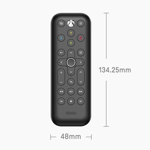 8BitDo Backlit Key Media Remote Control For Xbox, Style: Short Version (Black) - Image 2