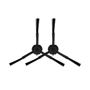 1 Pair Black Side Brush Replacement Accessories for Xiaomi Mijia Dreame D9 / L10 PRO