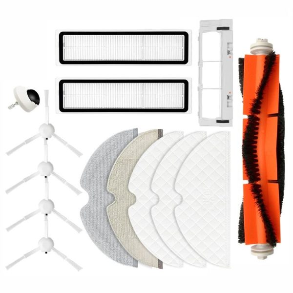 1 Pair Black Side Brush Replacement Accessories for Xiaomi Mijia Dreame D9 / L10 PRO - Image 2