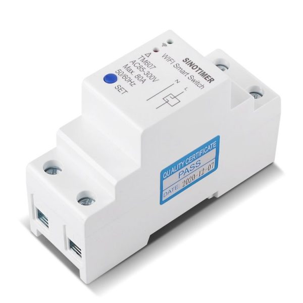SINOTIMER TM607 Intelligent Wifi Timer Mobile App Home Rail Remote Control Time Switch 80A 85-300V - Image 5