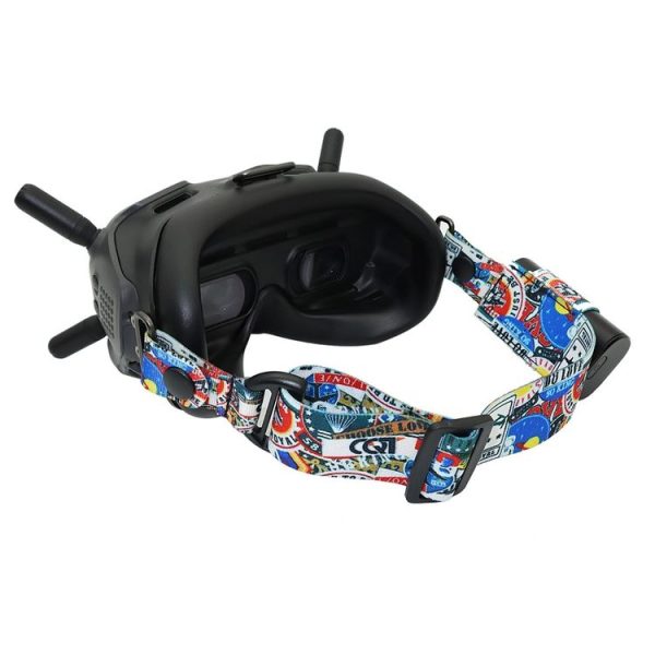 Flight Video Glasses Graffiti Color Headband Fixed Strap For DJI FPV Goggles V2 Strap - Image 7