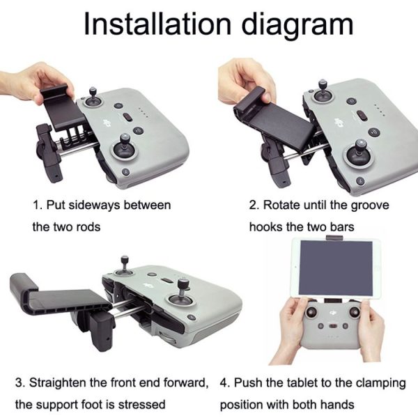 Remote Control Tablet Extension Bracket For DJI Mavic 3 / Air 2 / Air 2S / Mini 2, Style: Small - Image 7