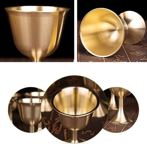 Bar Cocktail Whiskey Pure Copper Goblet, Standard sizes: Large (Copper Color Carton Package) - Image 4