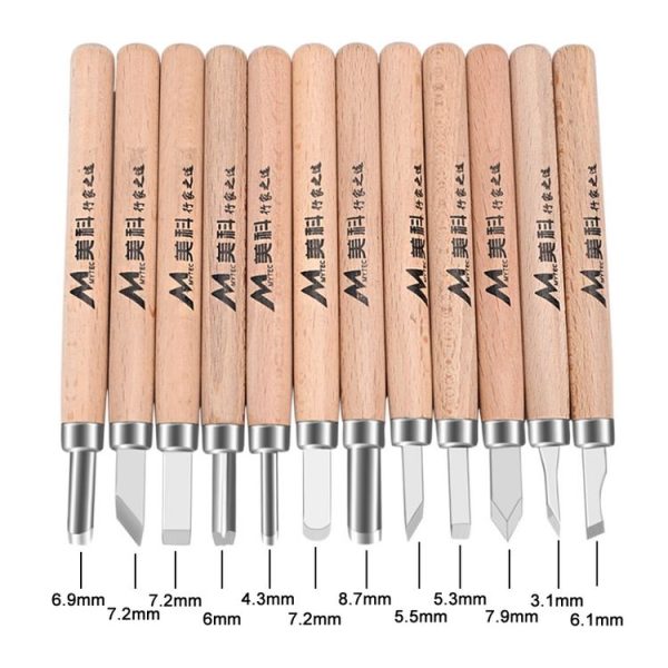 8 PCS / Set MYTEC Multifunctional Woodworking Rubber Stamp Carving Tool Knife - Image 3