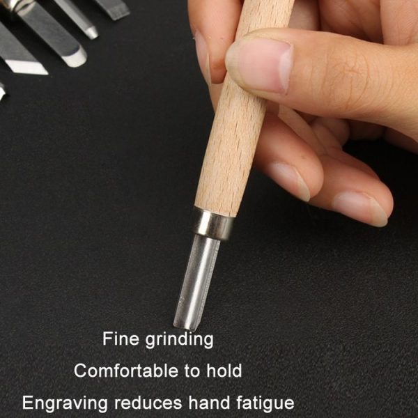 8 PCS / Set MYTEC Multifunctional Woodworking Rubber Stamp Carving Tool Knife - Image 6