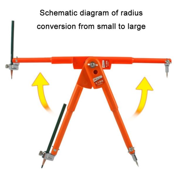 MYTEC Woodworking Decoration Drawing Metal Compass, Size: Large - Image 4