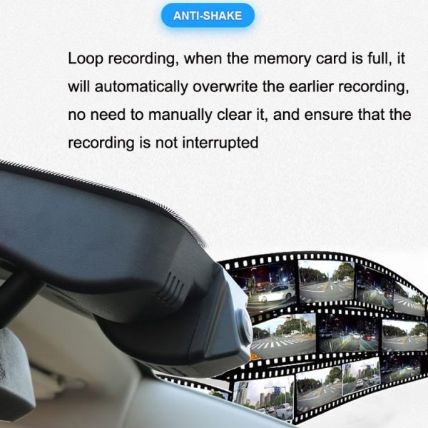 R860 Screen WIFI 1080p Hidden Driving Recorder Double Records (Black) - Image 4