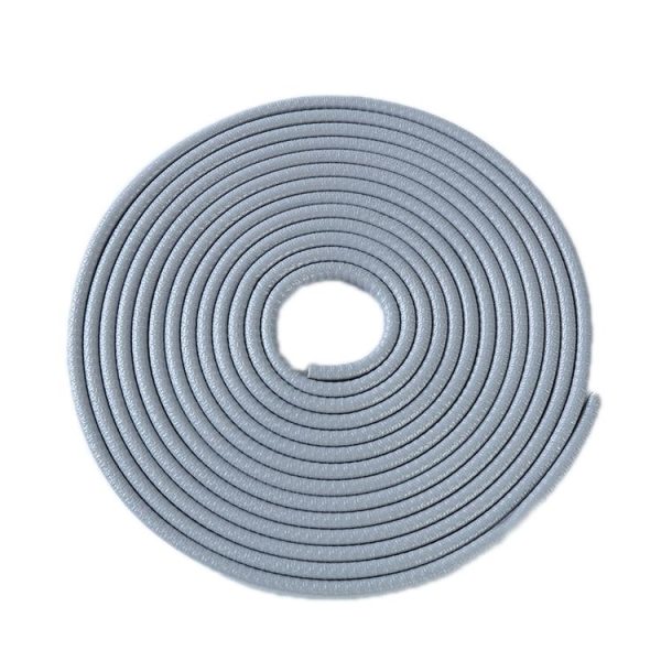 5m U-shaped Non-stick Car Rubber Seal Bumper (Grey)