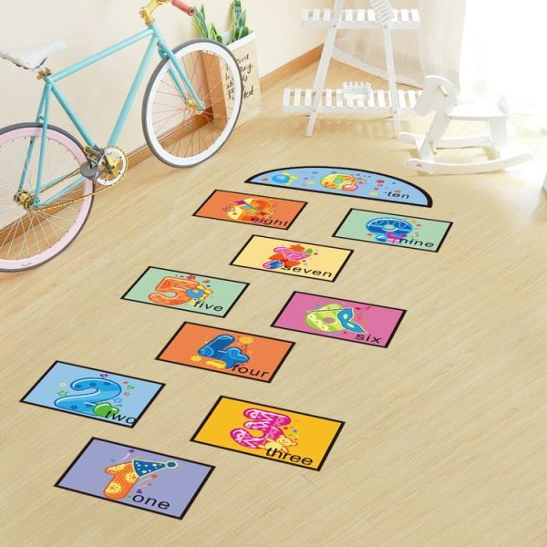 Digital Jumping Grid Game Floor Paste Preschool Ground Decoration For Children (zsz1345) - Image 6
