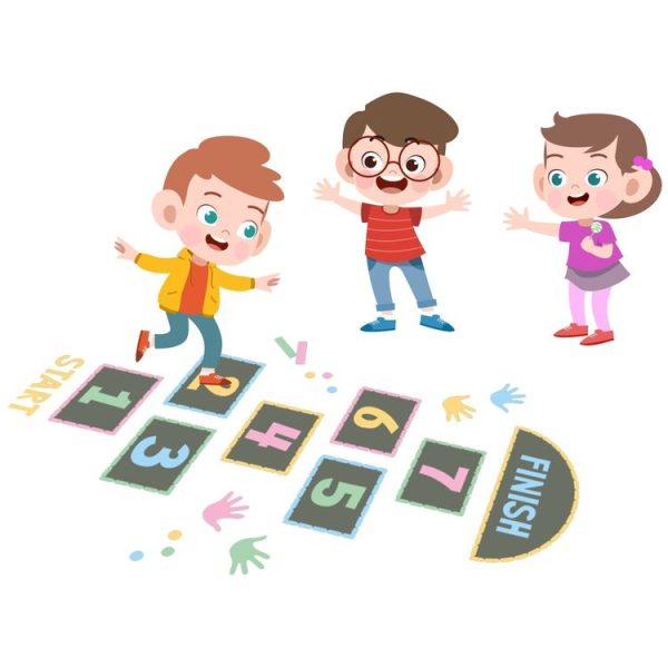 Digital Jumping Grid Game Floor Paste Preschool Ground Decoration For Children (zsz1345) - Image 7