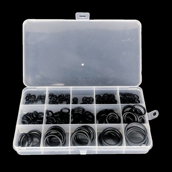 200pcs / Box Rubber O-Ring Car Air Conditioning High Temperature Corrosion Resistant Sealing Ring