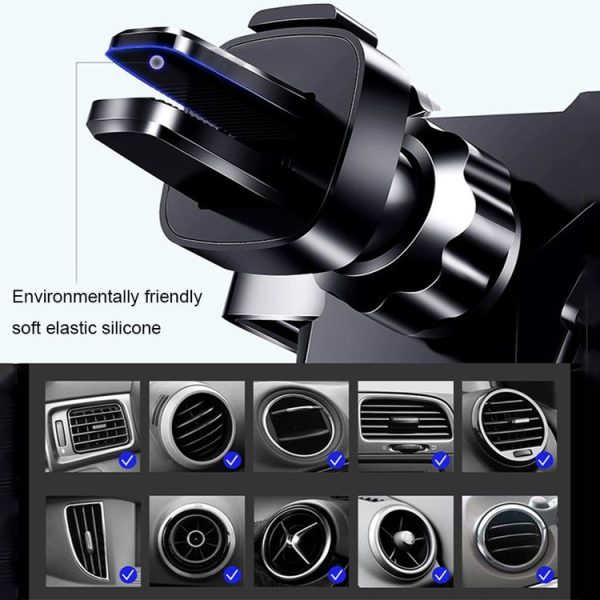 Universal Metal Gravity Car Phone Holder (Gold) - Image 6