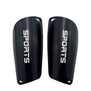 Football Shin Pads Reinforced Shin Pads Sports Calf Pads (Black M)