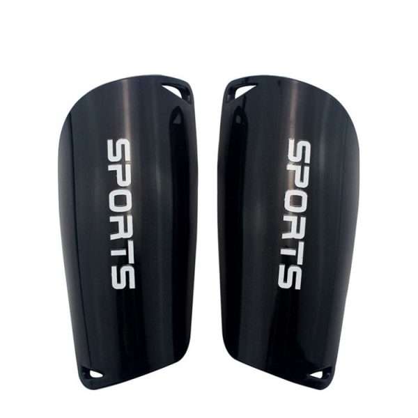 Football Shin Pads Reinforced Shin Pads Sports Calf Pads (Black M)